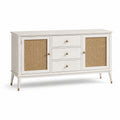 Buffet en bois et rotin 160 cm