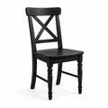 Chaise en bois noir