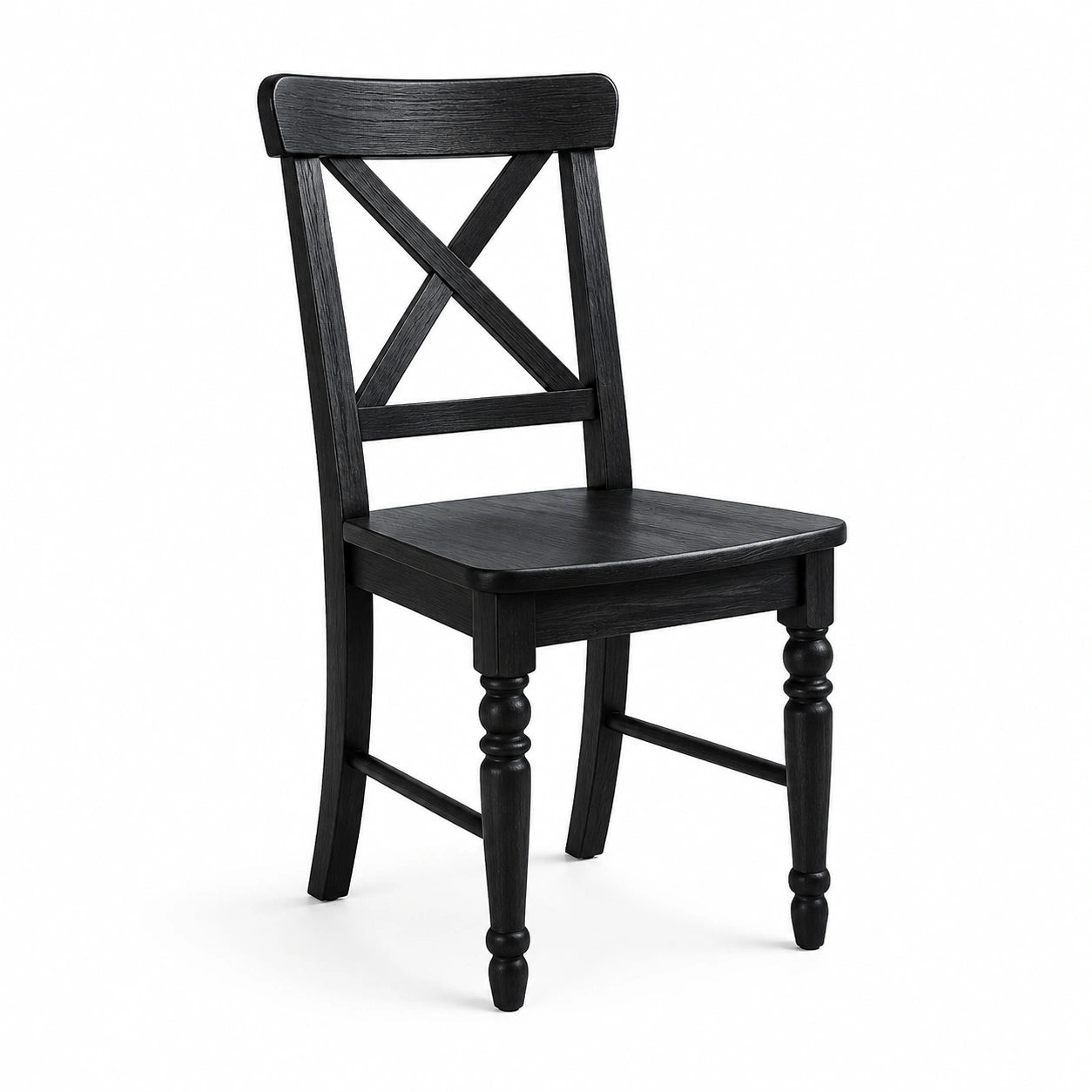 Chaise en bois noir